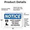 Signmission 10 in Height, 14 in Width, Vinyl Decal, Rectangle OS-2PACK-NS-D-1014-L-18163 - alternate 6